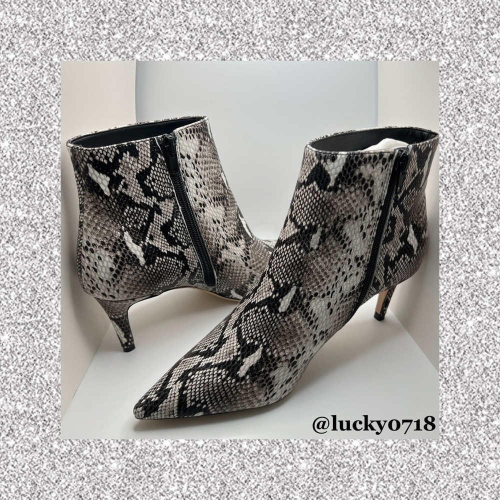 Tony Bianco NWT Gessy Bootie in Natural Snake Sz 7 - Picture 4 of 14